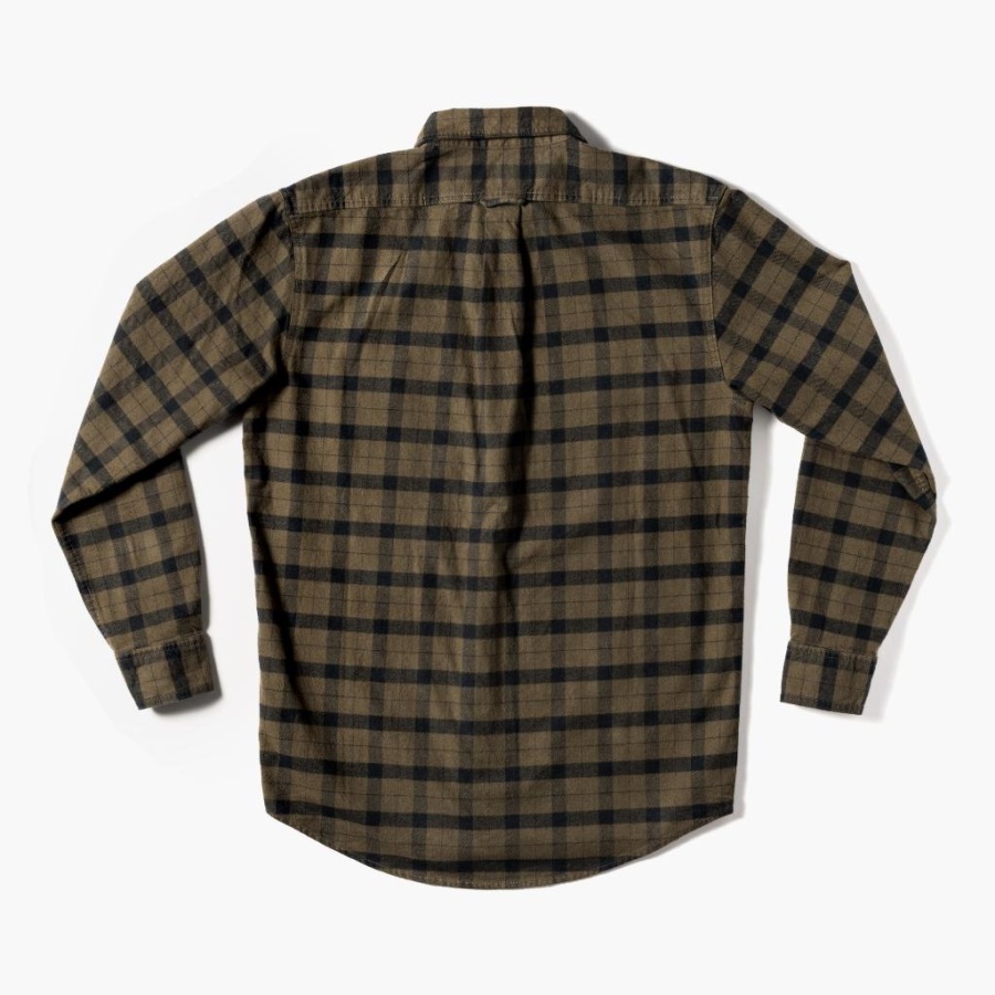 アラスカ ガイド シャツ カワウソ 緑黒 チェック柄 月曜日