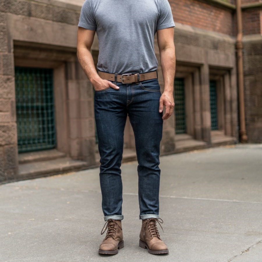 カントリー ロード マンデー メンズ ヘリテージ レザーベルト