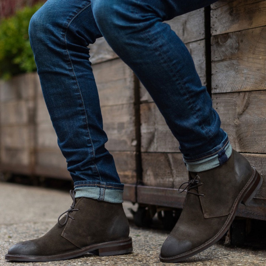 ダーク オリーブ スエード スカウト フライデー