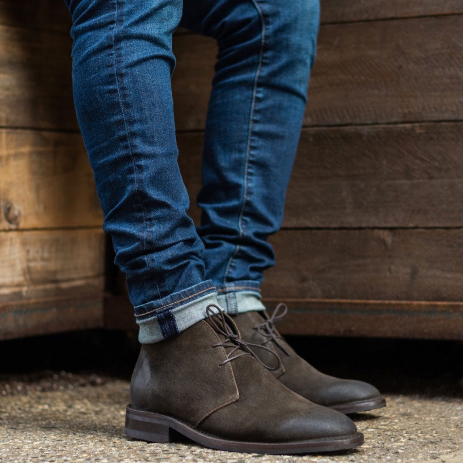 ダーク オリーブ スエード スカウト フライデー