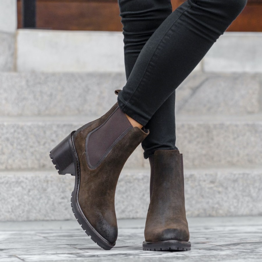 ダーク オリーブ スエード チューズデイ ノックアウト