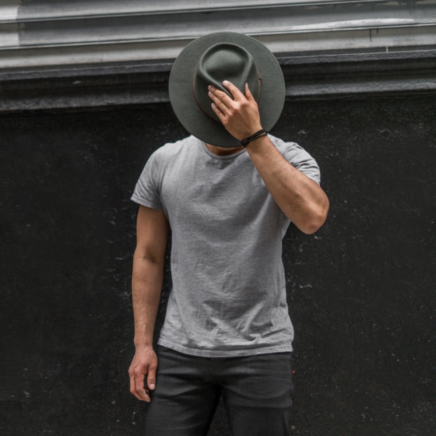 フライデー イーストウッド フェドーラ グレー