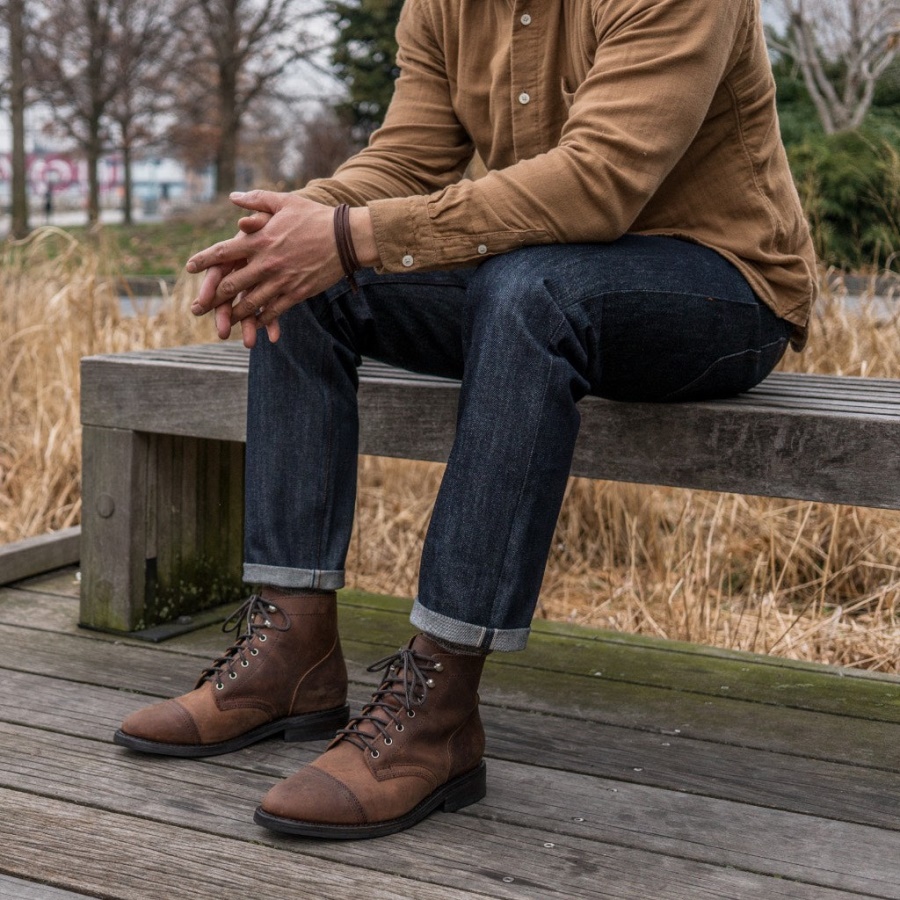 フライデーインディゴ（テーパード）セルビッチテーパードジーンズ