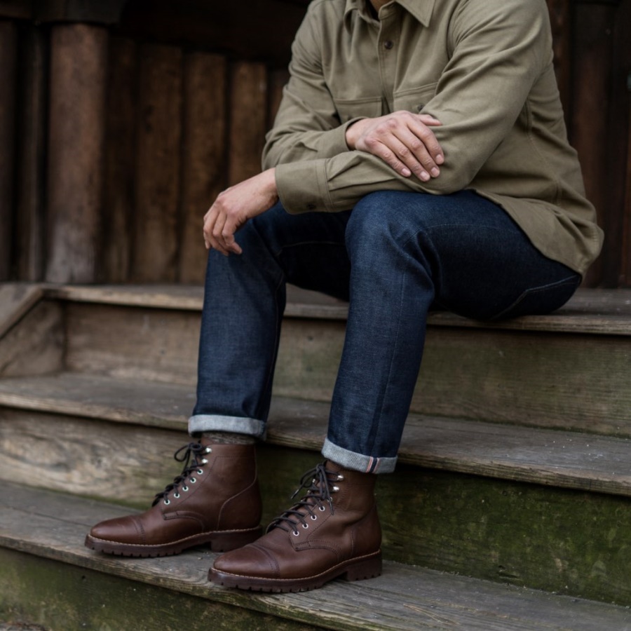 インディゴ ペン スリム フィット ジーンズ サタデー