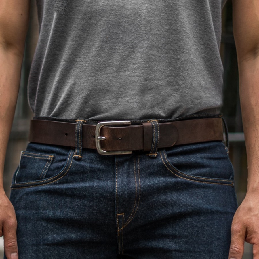 メンズ ヘリテージ レザー ベルト アリゾナ アドビ フライデー