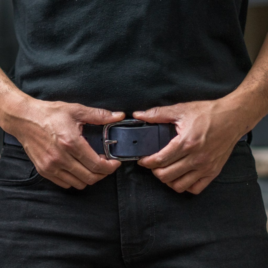 メンズ ヘリテージ レザー ベルト マリノ マット サーズデー