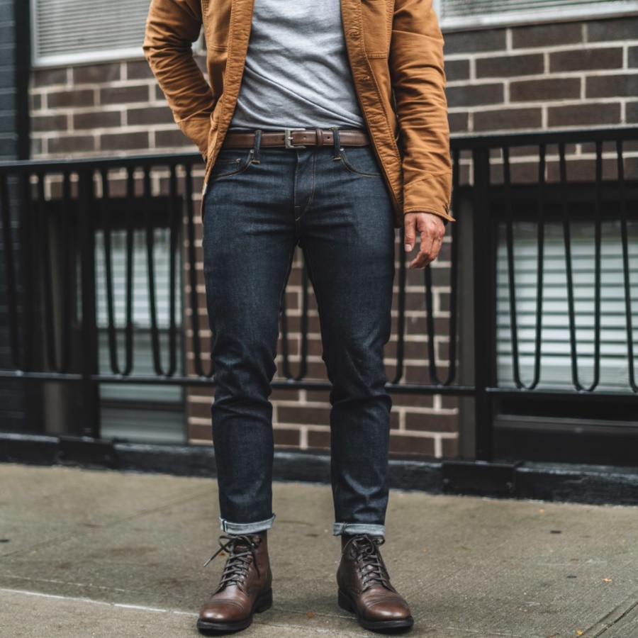 オールド イングリッシュ メンズ クラシック レザー ベルト サタデー