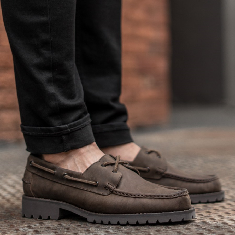 サタデー タバコ ハンドソーン ローファー