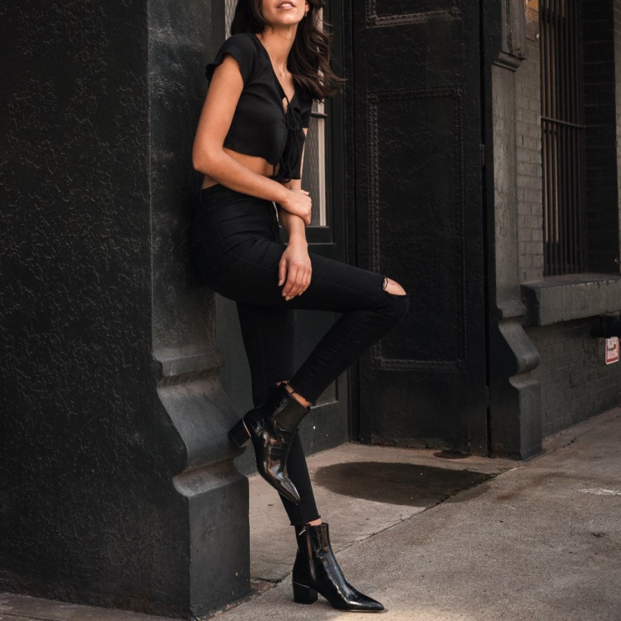 サンデー ブラック クロコ ルナ