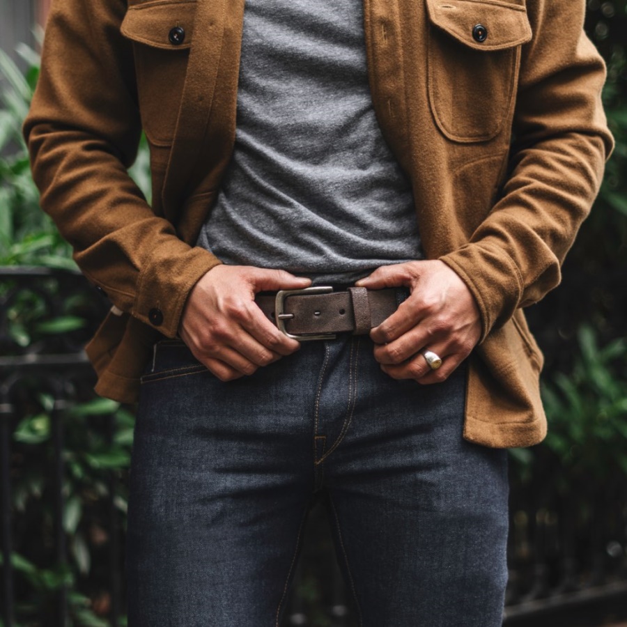 木曜日メンズヘリテージレザーベルトキャニオン.