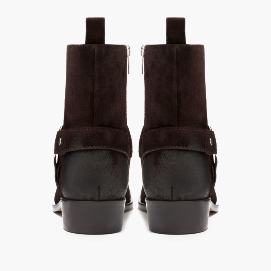 水曜日のハーネス ダークブラウンスエード