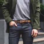 サタデー コニャック スエード メンズ リファインド レザー ベルト - 画像 (6)