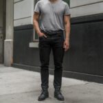 サタデー メンズ クラシック レザー ベルト ブラック マット - 画像 (6)